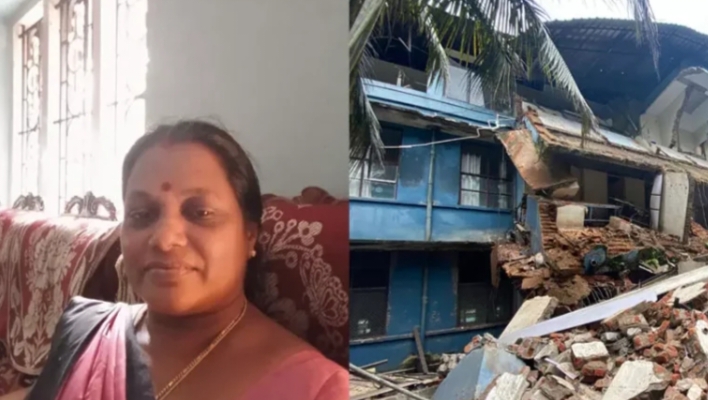 മരിച്ചത് കാണാതായ ബിന്ദു; കെട്ടിടാവശിഷ്ടത്തിൽ കുടുങ്ങികിടന്നത് രണ്ട് മണിക്കൂറോളം