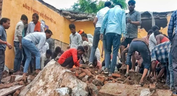 രാജസ്ഥാനില്‍ സ്കള്‍ കെട്ടിടം തകര്‍ന്നു വീണ് ആറു വിദ്യാര്‍ത്ഥികള്‍ മരിച്ചു; 30 കുട്ടികള്‍ക്ക് പരിക്കേറ്റു