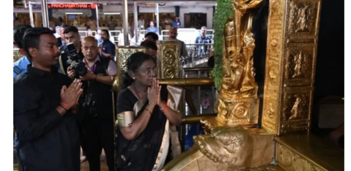 ശബരിമലയിൽ വൃശ്ചിക പുലരിയിലെ ആദ്യ നെയ്യഭിഷേകം രാഷ്ട്രപതിയുടെ പേരിൽ