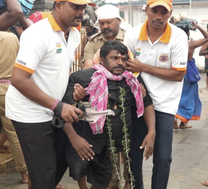 സന്നിധാനത്ത് ദർശനത്തിനെത്തിയ ആന്ധ്രാപ്രദേശുകാരൻ ആദിശേശു