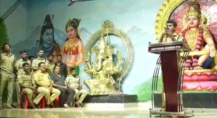 സന്നിധാനത്തെ ഭക്തിസാന്ദ്രമാക്കി ഫയര്‍ ആന്‍ഡ് റെസ്‌ക്യൂ ഉദ്യോഗസ്ഥരുടെ ‘ഗാനാഞ്ജലി’