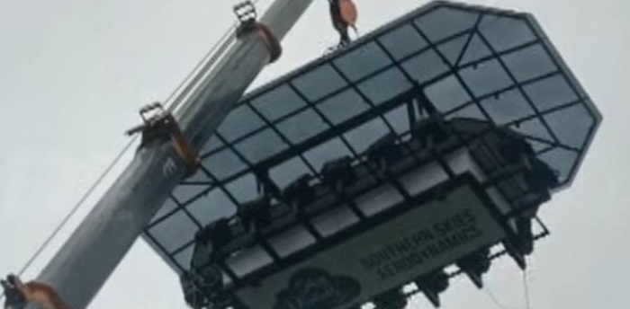 ഇടുക്കി സ്കൈ ഡൈനിങ്ങിൽ വിനോദ സഞ്ചാരികൾ കുടുങ്ങി;