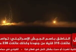 ലെബനനിലെ വീടുകൾക്ക് മുകളിൽ വെളുത്ത ഫോസ്ഫറസ് പ്രയോഗിച്ച് ഇസ്രായേൽ